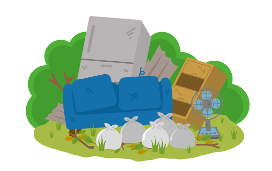 回収業者の不法投棄